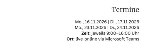 Kurstermine